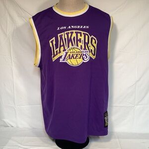 Los Angeles Lakers NBA Purple and Gold Basketball Jersey Men’s Size XL